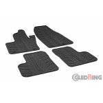 Original Gledring Passform Fußmatten Gummimatten 4 Tlg.+Fixing - Fiat 500X 02.2015->